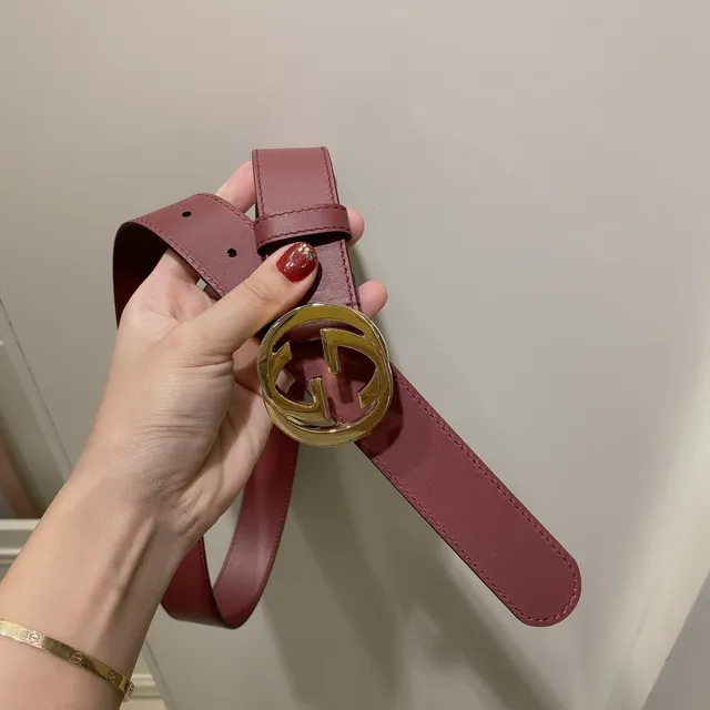 Gucci GG Marmont Ceinture en cuir rouge 5