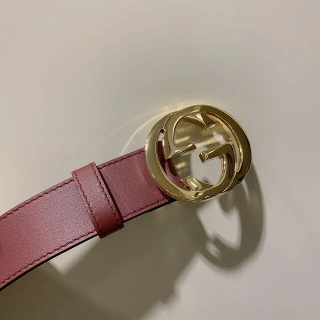 Gucci GG Marmont Ceinture en cuir rouge 6