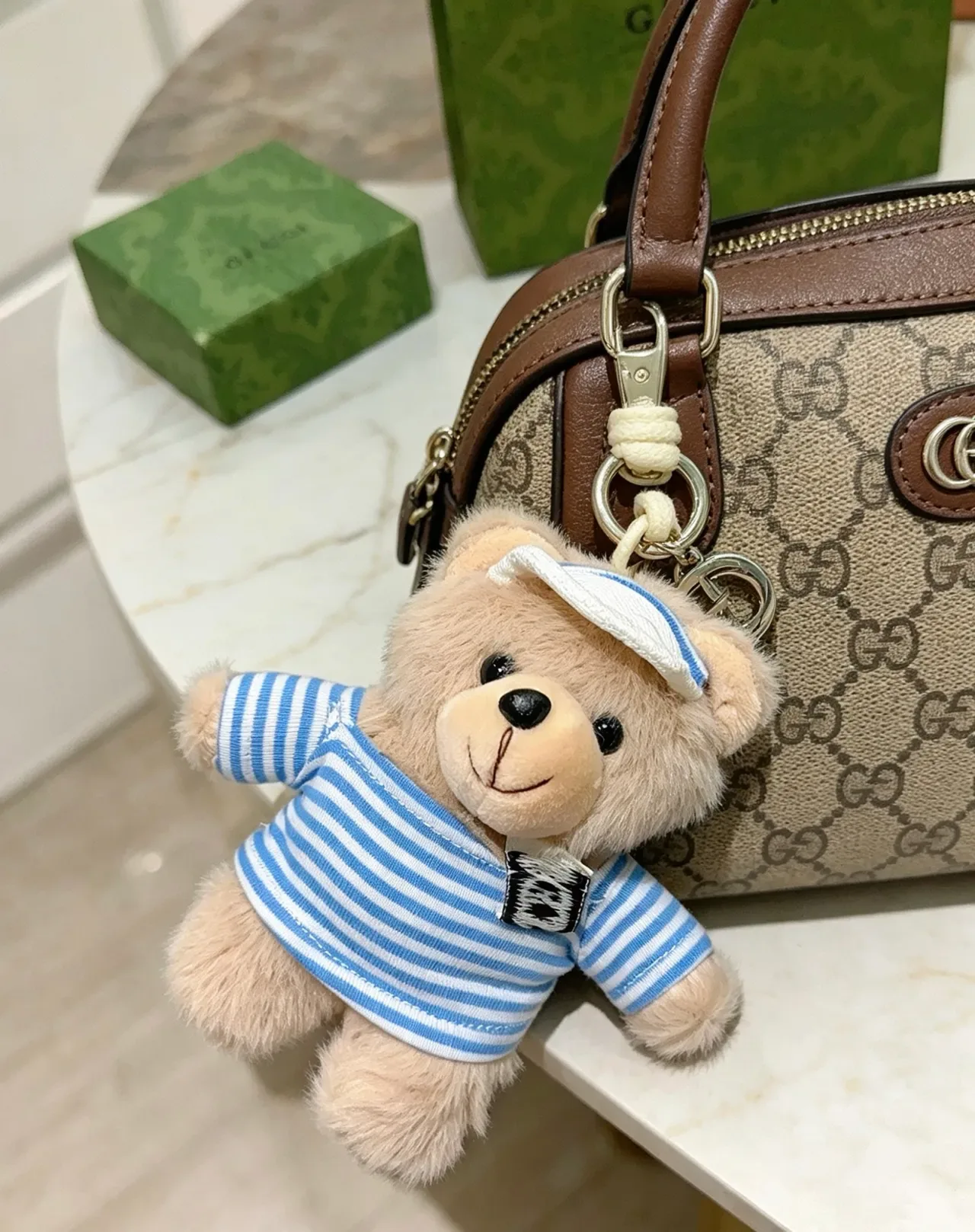 Gucci हरा भूरा एम्बॉस्ड चमड़ा Interlocking G हार्डवेयर टोट बैग 3