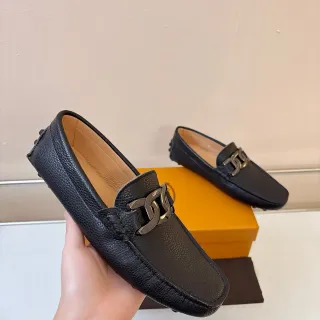 Gucci Horsebit 1955 Preto Bege Couro Granulado Fivela de Metal Loafer