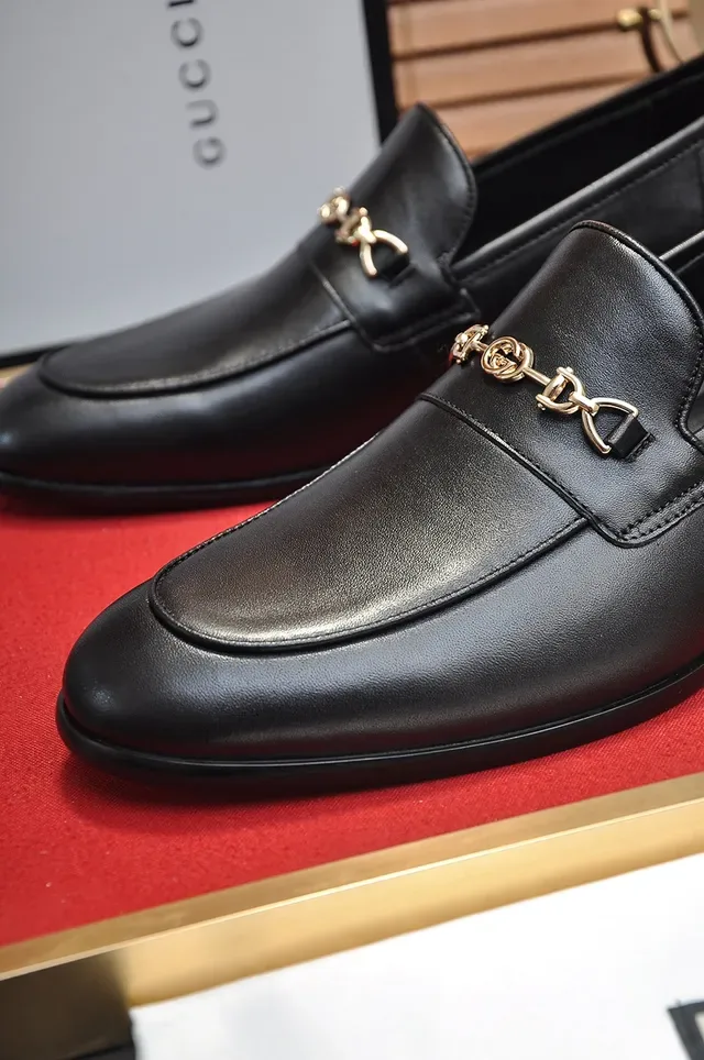 Gucci Horsebit 1955 أسود جلد لوسين Horsebit 2