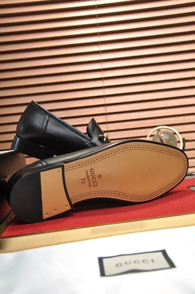Gucci Horsebit 1955 أسود جلد لوسين Horsebit 3