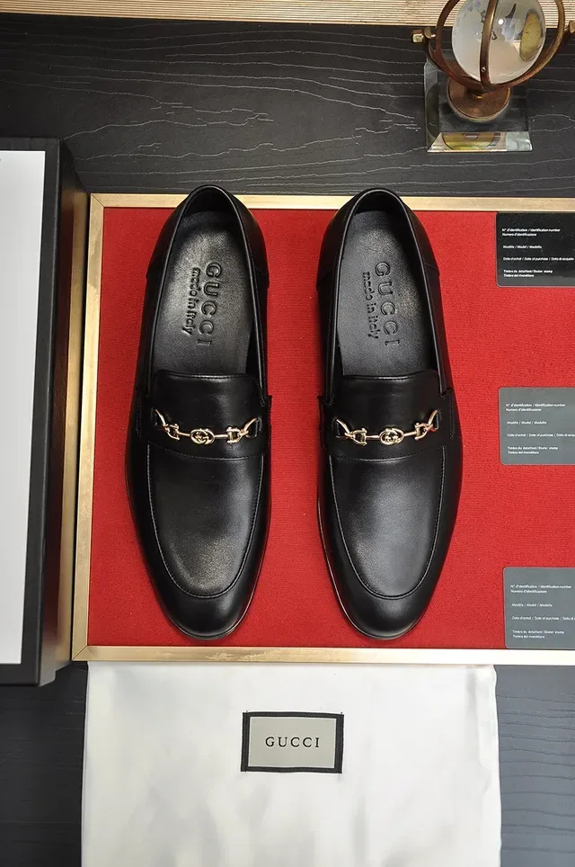 Gucci Horsebit 1955 أسود جلد لوسين Horsebit 5