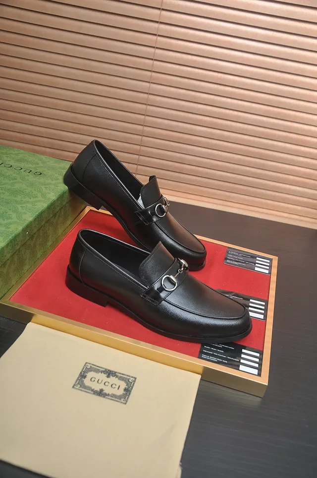 Gucci Horsebit 1955 Black Leather Loafers 4