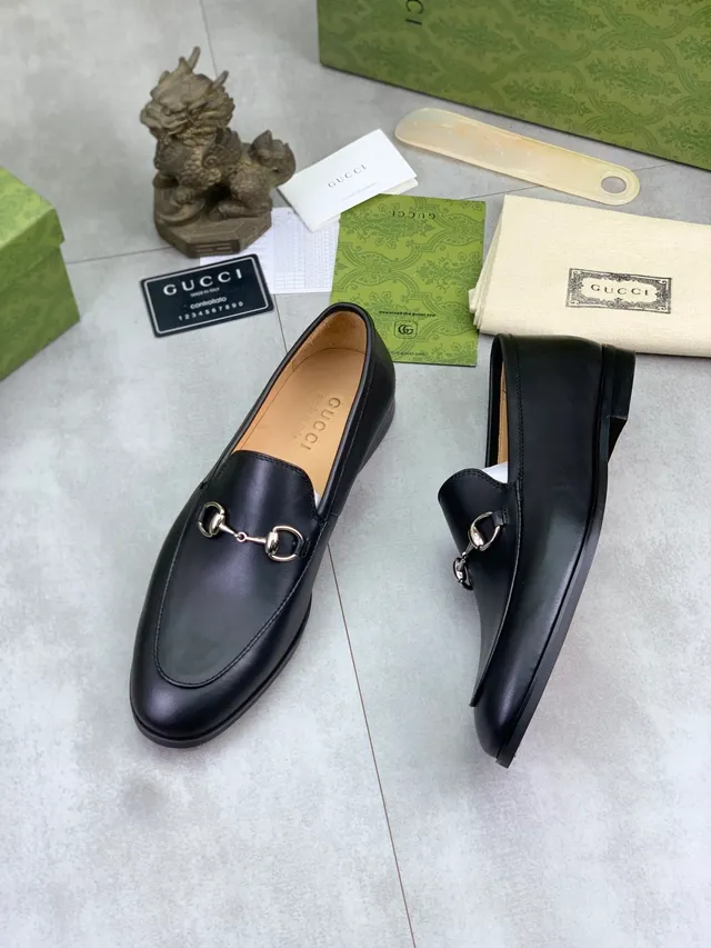 Gucci Horsebit 1955 Black Leather Loafers 5