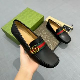 Gucci Horsebit 1955 جلد أسود ويب سترايب لوفر