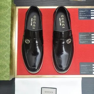 Gucci Horsebit 1955 Black Patent Leather Loafers