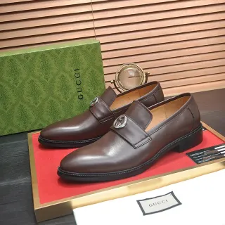 Gucci Horsebit 1955 বাদামী চামড়ার হর্সবিট বাকেল লোফার