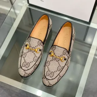 Gucci Horsebit 1955 GG Supreme Beige Loafers