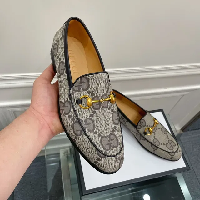 Gucci Horsebit 1955 GG Supreme Bege Loafers 2