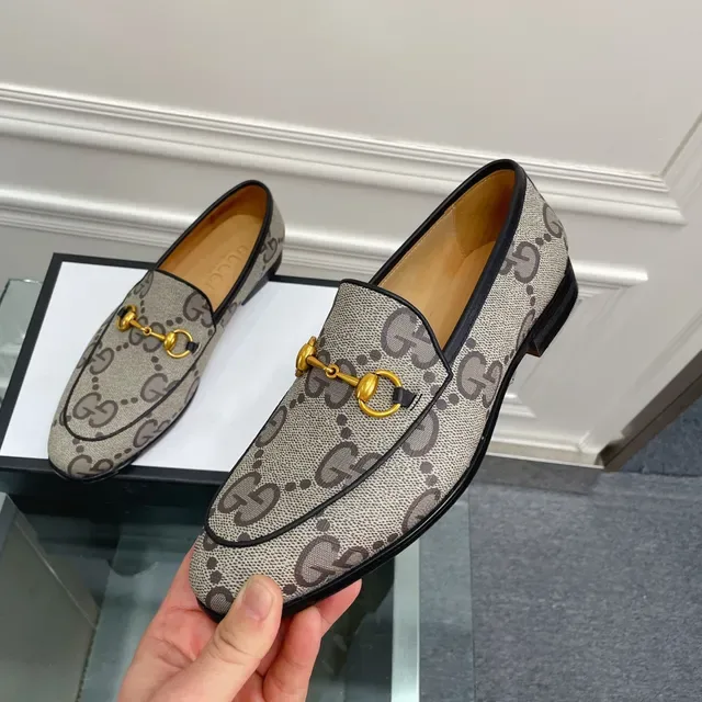 Gucci Horsebit 1955 GG Supreme Bege Loafers 5