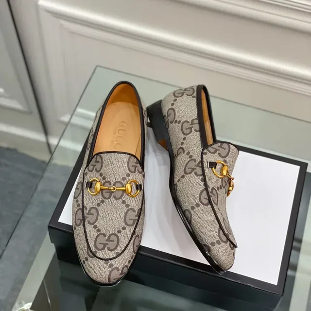 Gucci Horsebit 1955 GG Supreme Bege Loafers 6