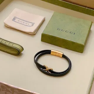 Gucci Infinity Motif سوار جلد مضفر