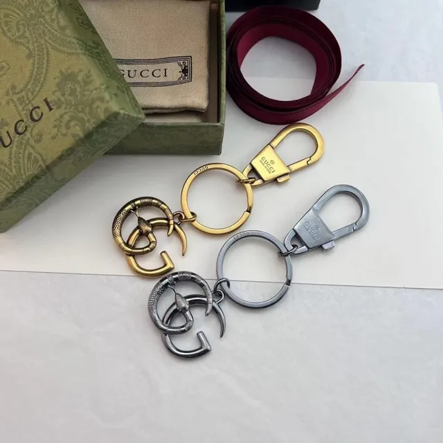 Gucci Interlocking G 金银图案金属光泽手链 6