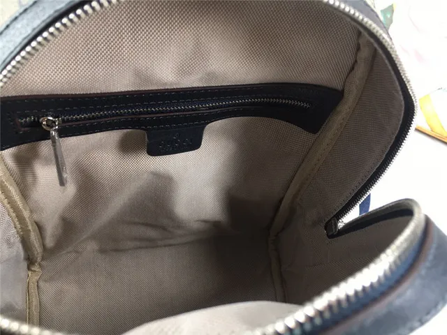 Gucci Ophidia বেইজ লাল GG Monogram Canvas Web Stripe Center Mini Backpack 21