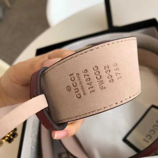 Gucci Ophidia GG Monogram Lona y Correa de Cuero Burdeos 4