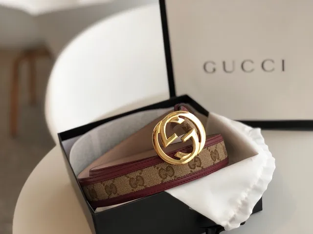Gucci Ophidia GG Monogram Lona y Correa de Cuero Burdeos 5