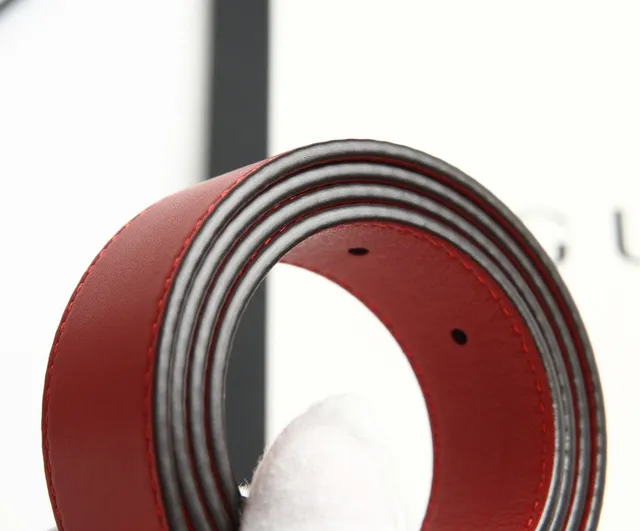 Gucci Ophidia Red Gold Interlocking G Buckle Ceinture en Cuir Lisse 7