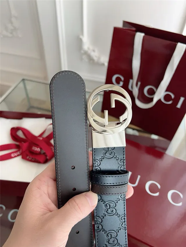 Gucci Ophidia Cinto de couro reversível com monograma GG 5