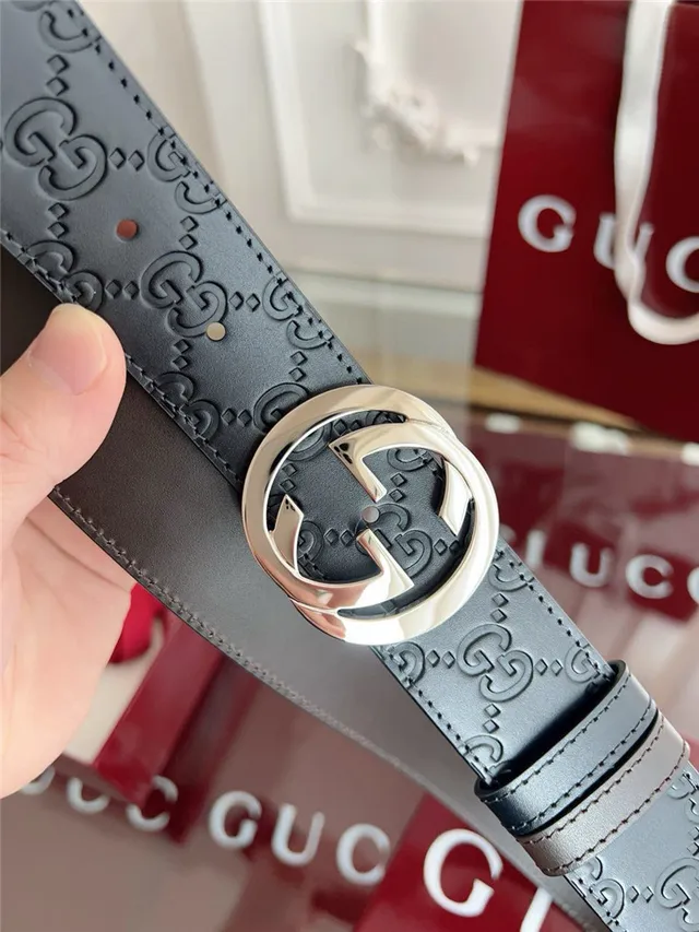 Gucci Ophidia Cinto de couro reversível com monograma GG 6