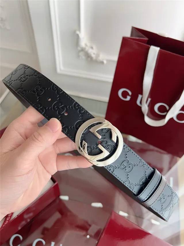 Gucci Ophidia Cinto de couro reversível com monograma GG 7
