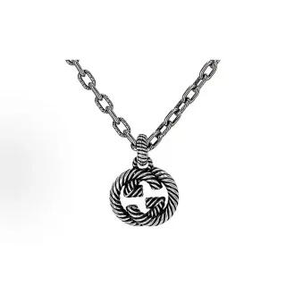 Collier à pendentif Gucci Rope GG Interlocking G