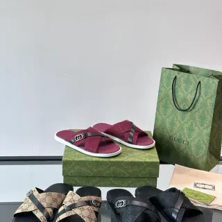 Gucci Screener شبشب بشرائط متقاطعة