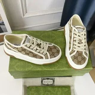 Gucci Screener GG Monogram Canvas Beige zapatillas lifestyle