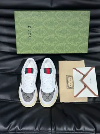 Gucci Screener GG Monogram blanco y beige zapatillas lifestyle 8