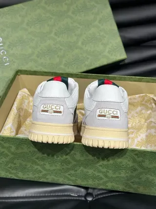 Gucci Screener GG Monogram blanco y beige zapatillas lifestyle 9
