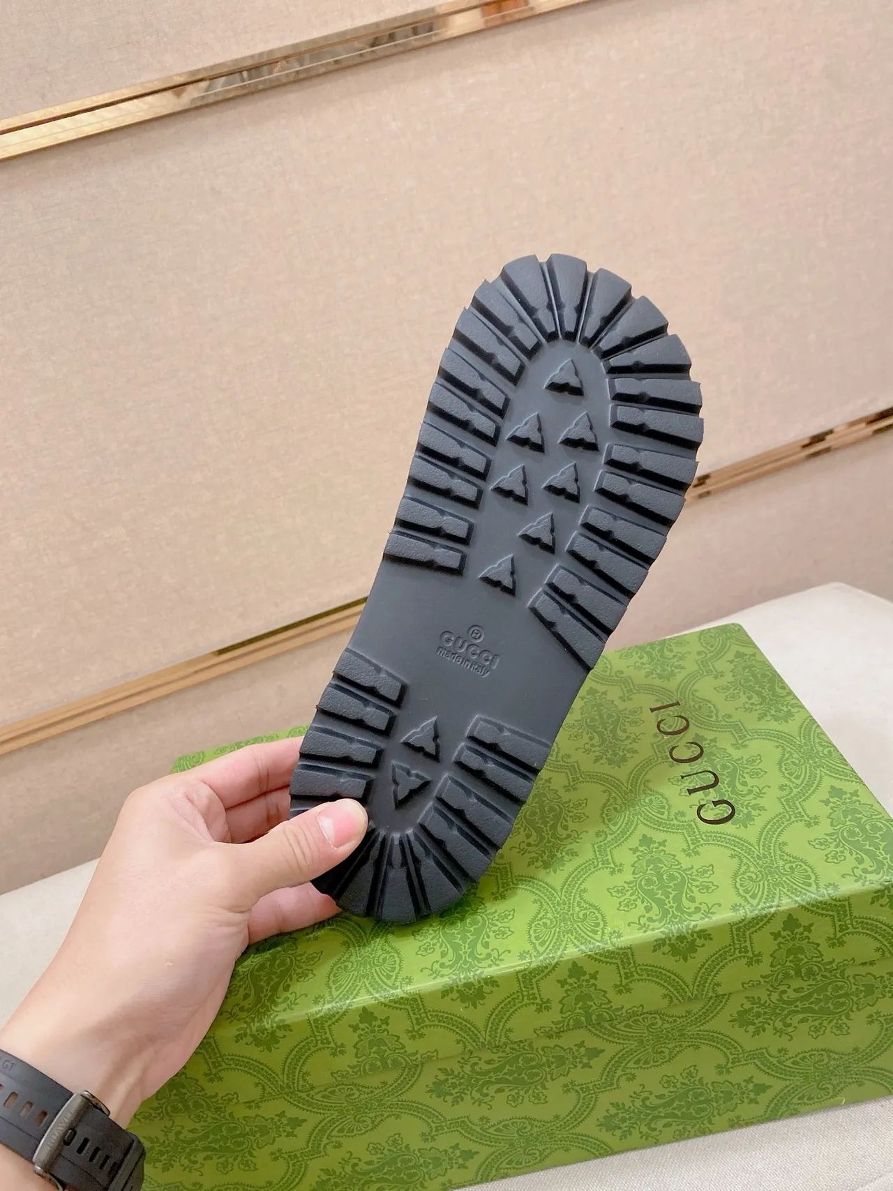 Gucci Screener Monogramme Camo Chaussons à glisser 2
