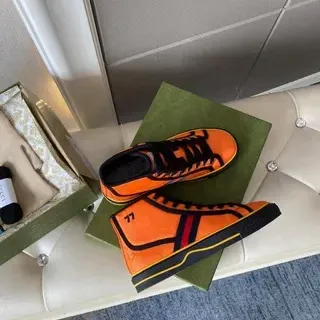 Gucci Estilo Screener Zapatillas Lifestyle Naranja Rayas Web de Punta Alta
