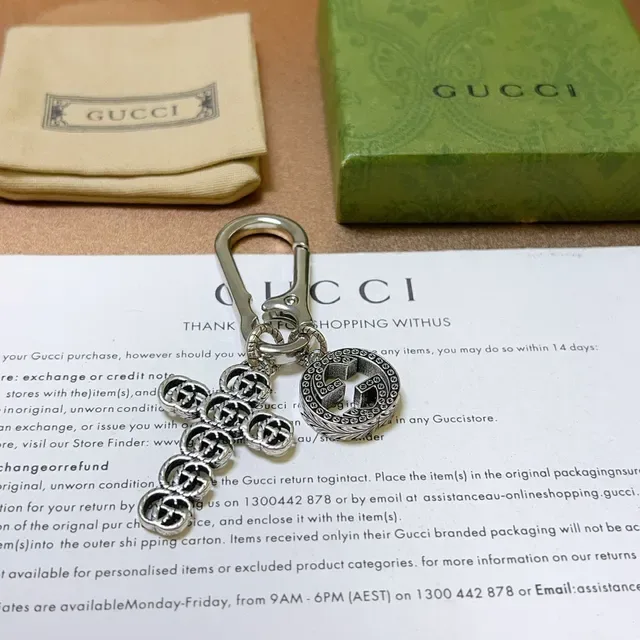 Gucci Silver Metal Interlocking G Logo Bracelet 2