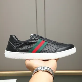 Gucci Tennis 1977 黑绿红 Web 生活运动鞋