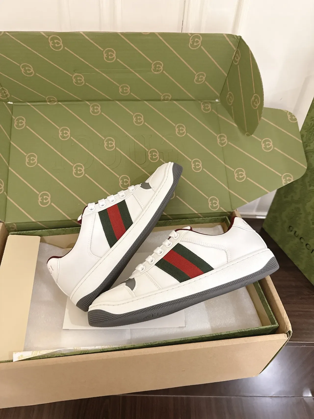 Gucci Tennis 1977 blanco verde rojo Web zapatillas lifestyle 2