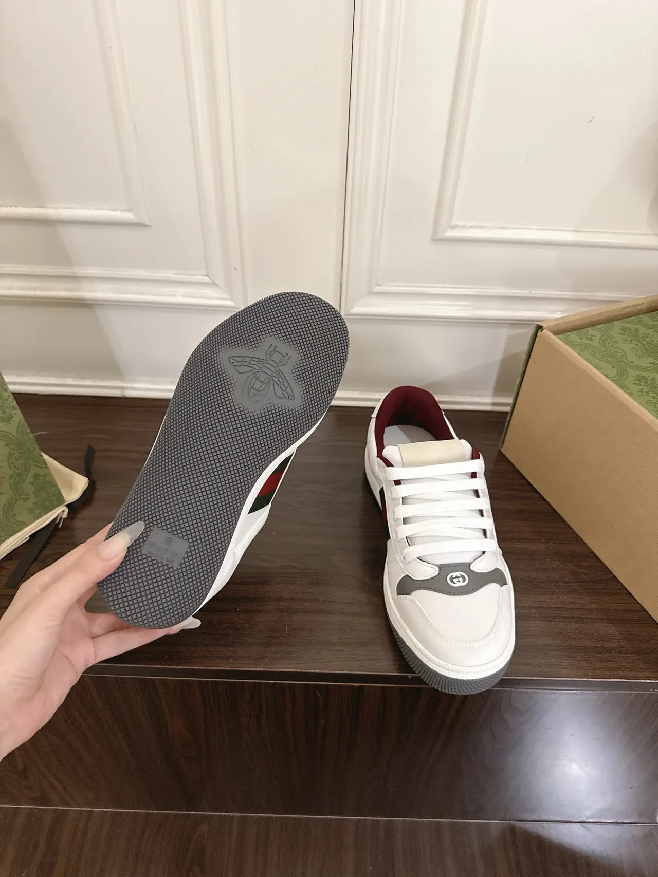 Gucci Tennis 1977 blanco verde rojo Web zapatillas lifestyle 3