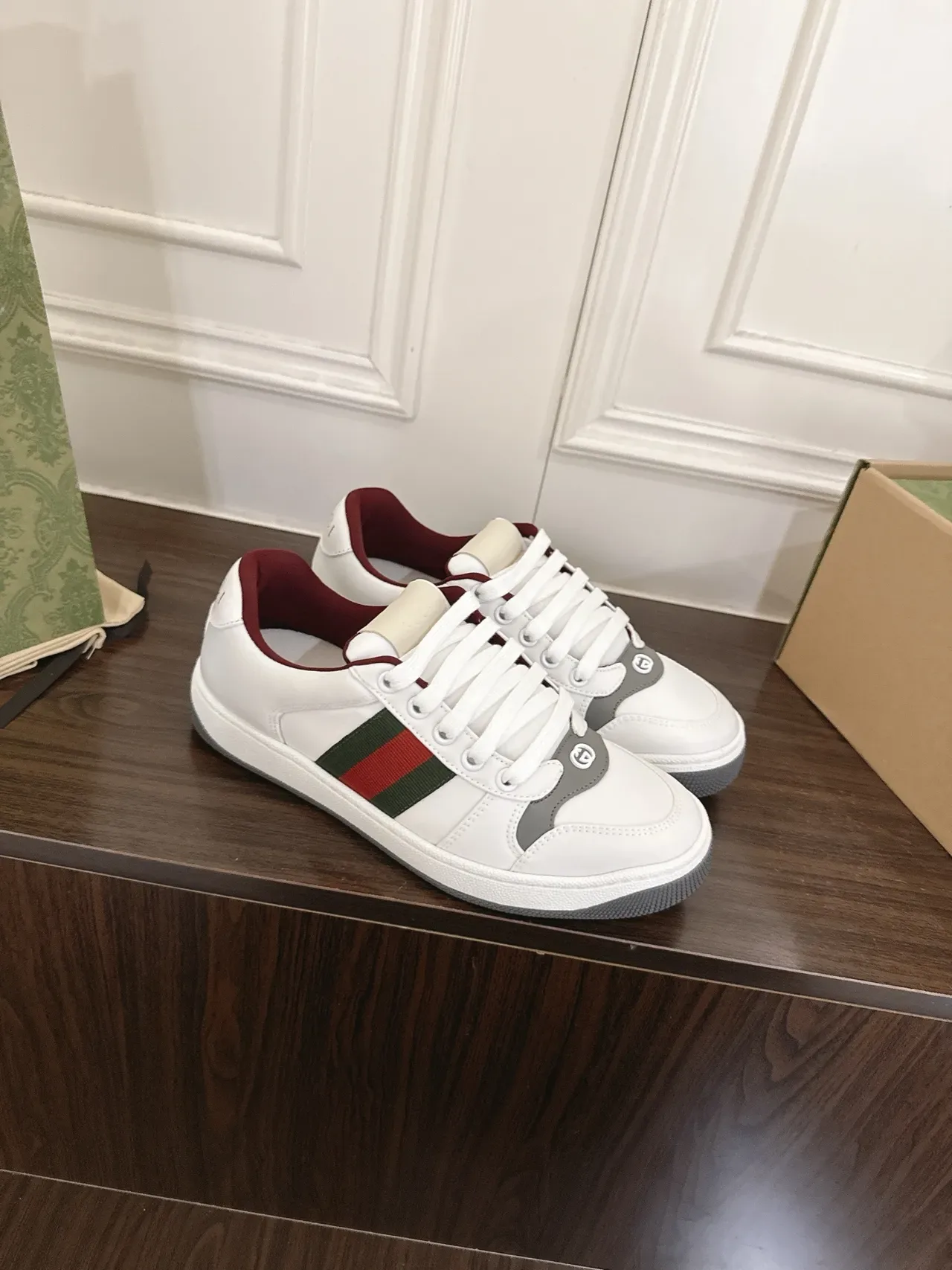 Gucci Tennis 1977 blanco verde rojo Web zapatillas lifestyle 6