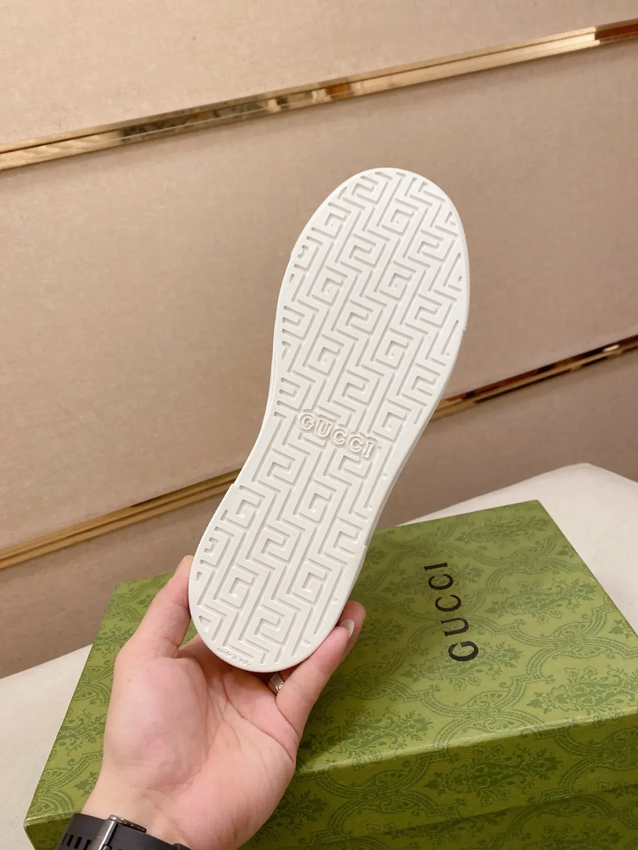 Gucci Tennis 1977 White Leather Web Stripe Lifestyle Sneakers 2