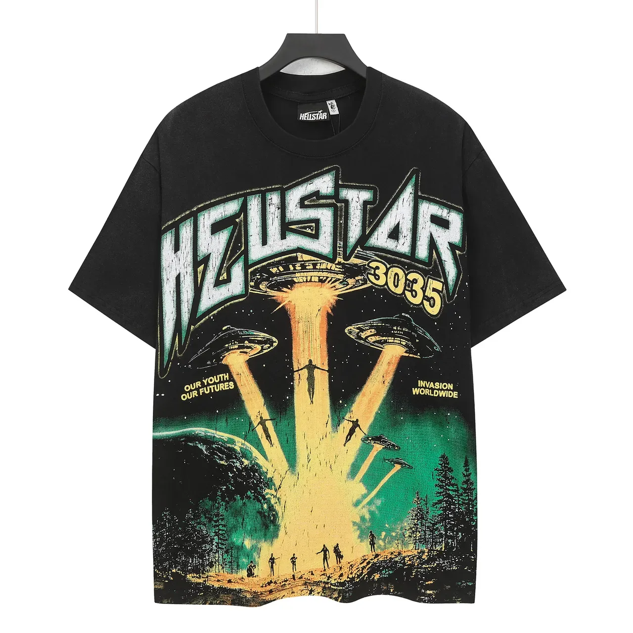 Hellstar 3035 The Future Is Ours Graphic Oversized T-Shirt 2