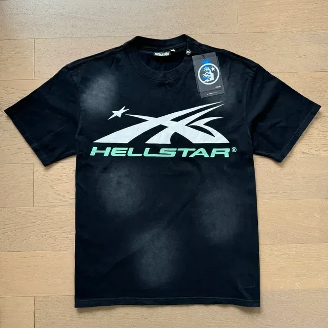 Hellstar 黑绿宽松版型前后图案印花T恤 9