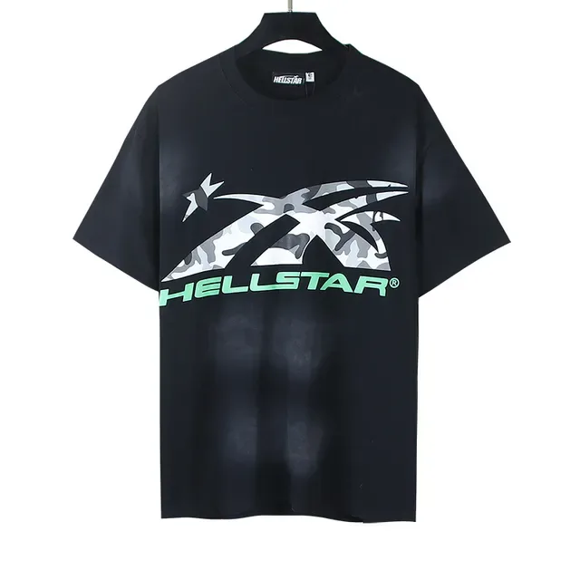 Hellstar कैमो ग्राफिक ओवरसाइज़ टी-शर्ट 6