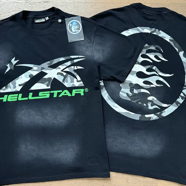 Hellstar कैमो ग्राफिक ओवरसाइज़ टी-शर्ट 7