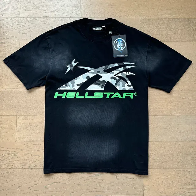Hellstar कैमो ग्राफिक ओवरसाइज़ टी-शर्ट 8