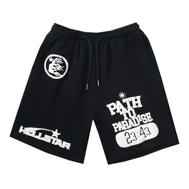 Hellstar Graphic-Print Drawstring Waist Shorts 4