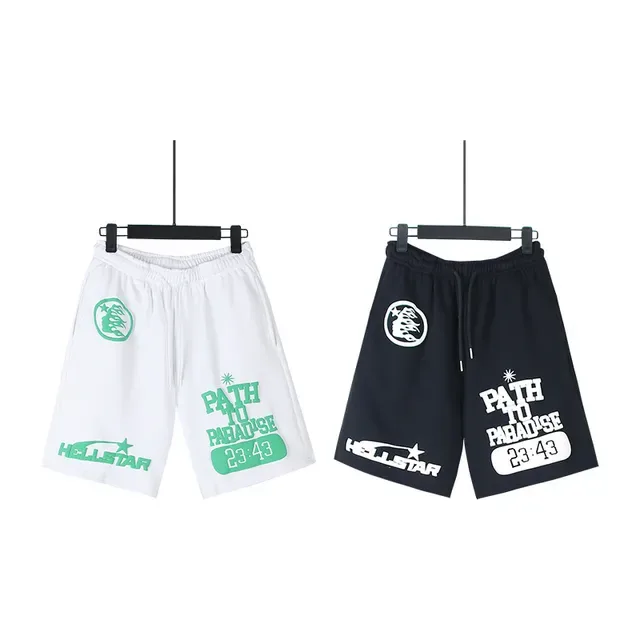 Hellstar Graphic-Print Drawstring Waist Shorts 6