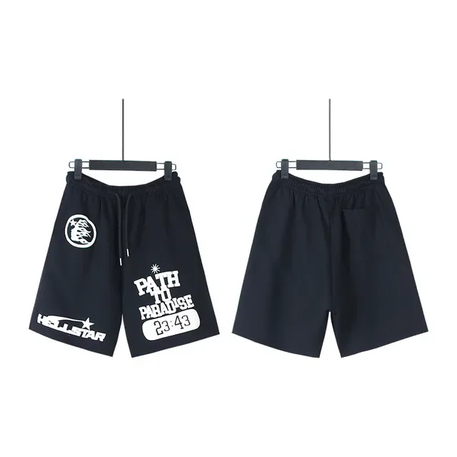 Hellstar Graphic-Print Drawstring Waist Shorts 8