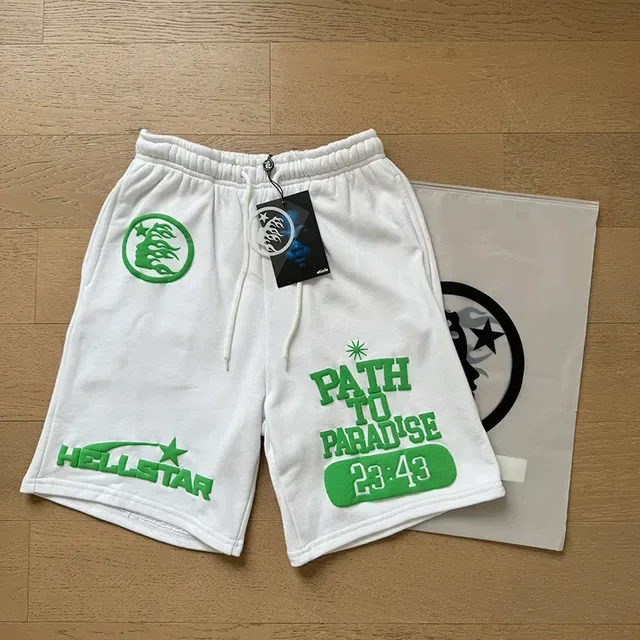 Hellstar Graphic-Print Drawstring Waist Shorts 17