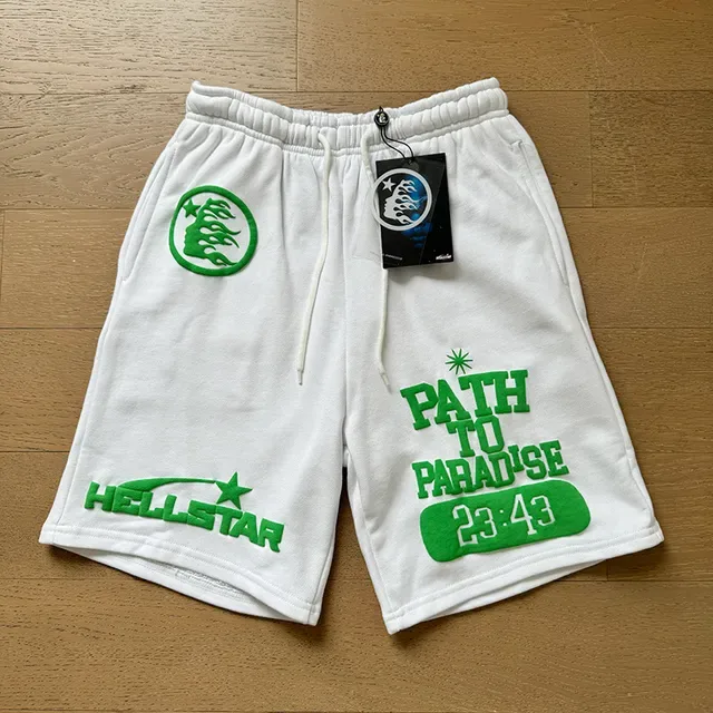 Hellstar Graphic-Print Drawstring Waist Shorts 18