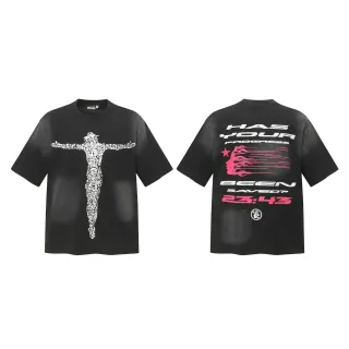 Hellstar Graphic-Print Oversized Black T-Shirt