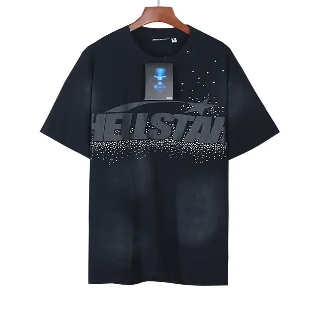 Camiseta Hellstar negra oversized con estampado gráfico 5
